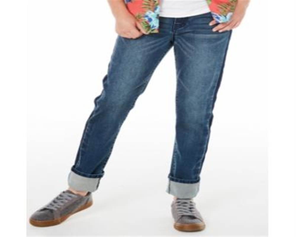 Calça jeans elástica de corte reto e slim fit Big Boy's Sutton da Epic Threads, azul, tamanho 12