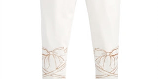 Epic Threads Little Girl's Bows Leggings White Size 5