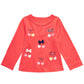 Camiseta infantil de algodão com estampa de cerejas First Impressions para meninas, laranja, tamanho 3-6 M