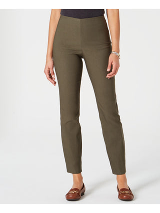 Calça skinny feminina Charter Club Tummy Control, tamanho 4, verde