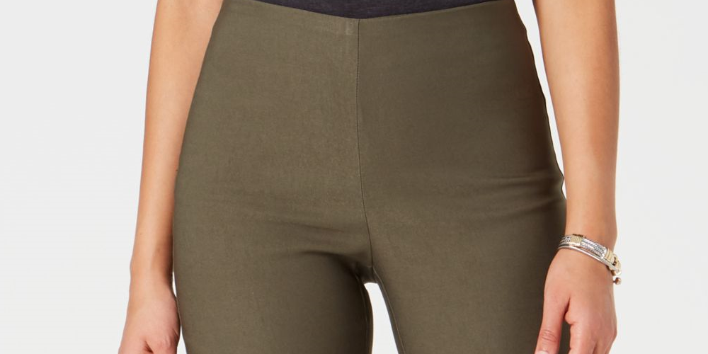Calça skinny feminina Charter Club Tummy Control, tamanho 4, verde