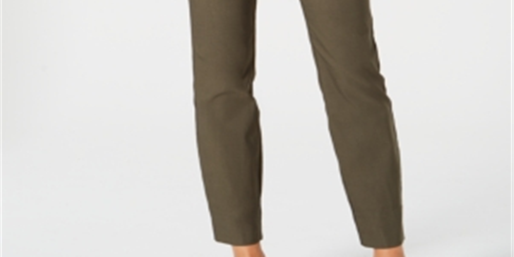 Calça skinny feminina Charter Club Tummy Control, tamanho 4, verde
