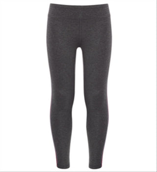 Ideology Big Girl's Side Stripe Leggings Gray Size M