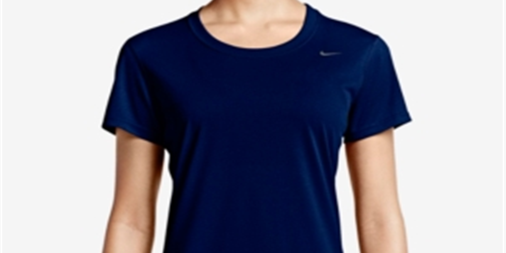 Camiseta Nike Dri Fit Legend Manga Curta Feminina Azul Tamanho P