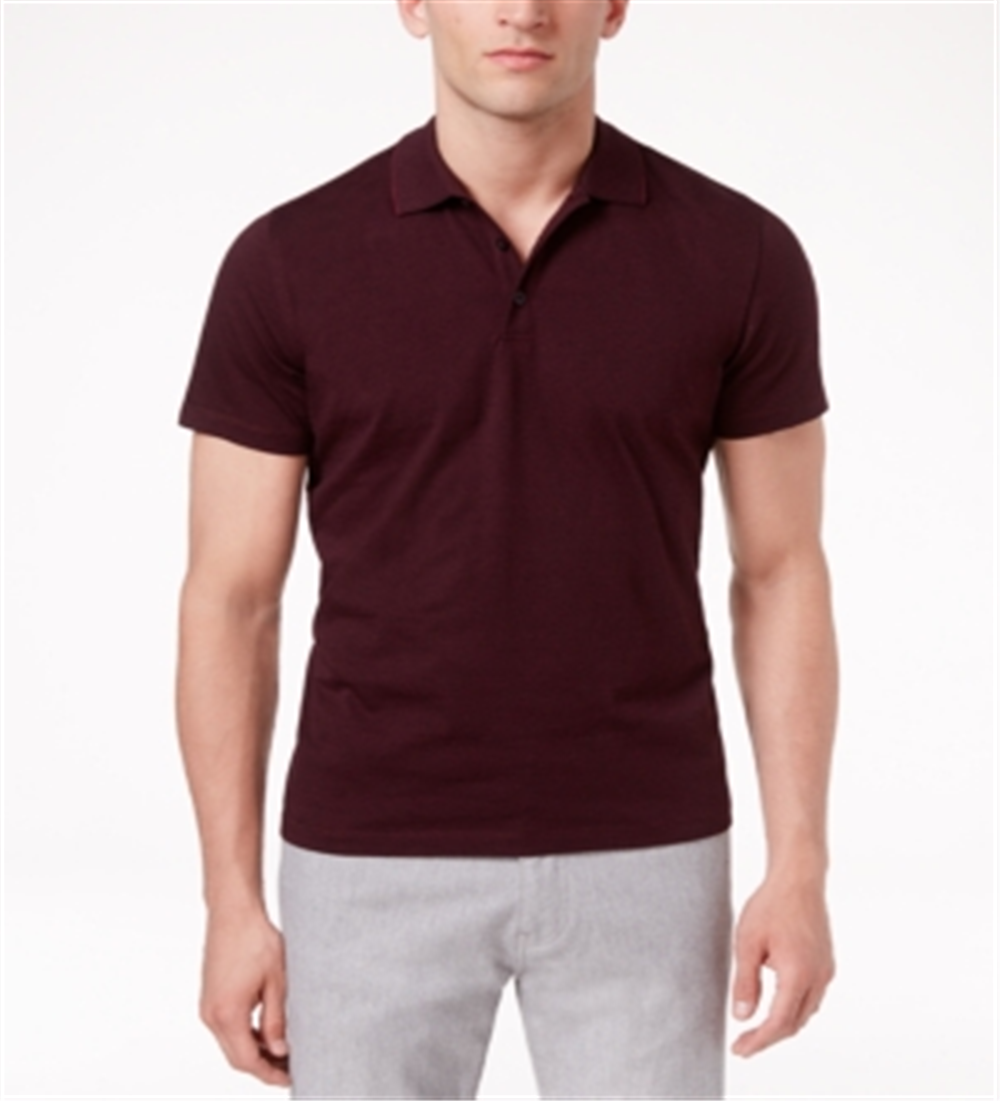 Camisa polo elástica masculina Alfani roxa tamanho G