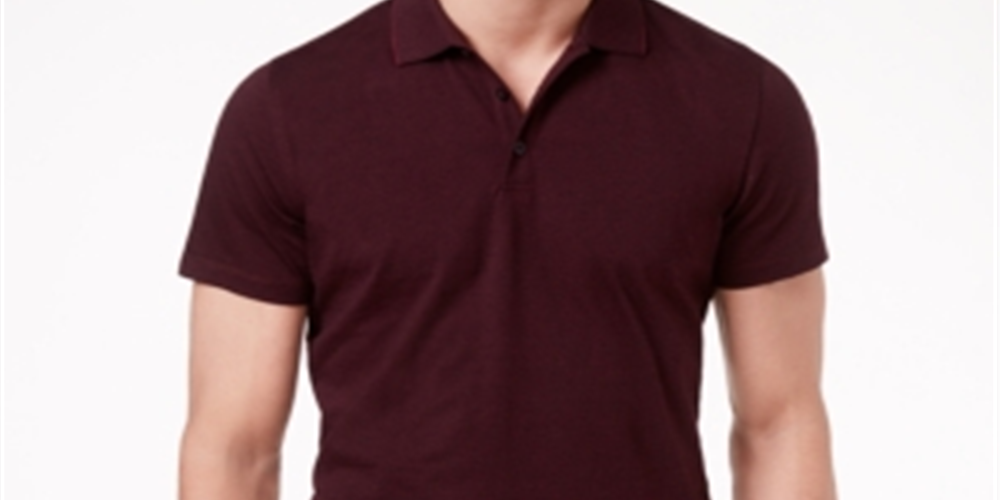Camisa polo elástica masculina Alfani roxa tamanho G