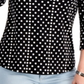 Camiseta feminina Charter Club Supima Cotton Dot Print, preta, tamanho GG