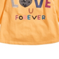Camiseta infantil Owl Love U da First Impressions para meninas, tamanho amarelo - 12 M