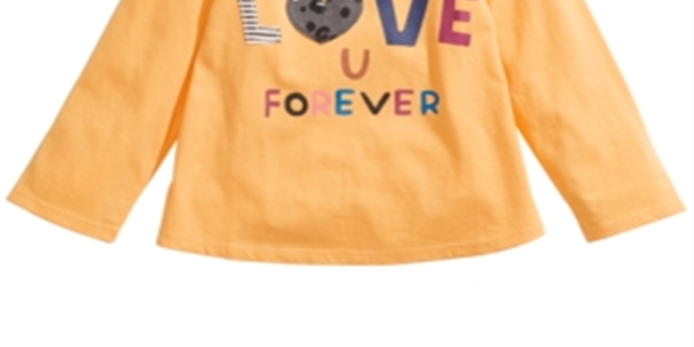 Camiseta infantil Owl Love U da First Impressions para meninas, tamanho amarelo - 12 M
