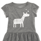 Blusa com babados e estampa de zebra First Impressions para bebês meninas, cinza, tamanho 3-6 M