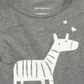 Blusa com babados e estampa de zebra First Impressions para bebês meninas, cinza, tamanho 3-6 M
