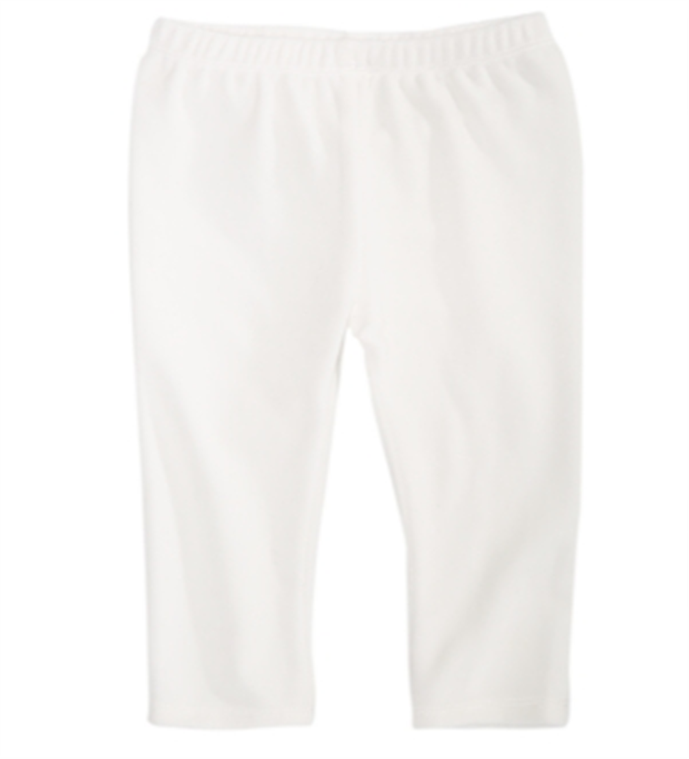 Leggings de veludo para bebê First Impressions para meninas, tamanho 4, branco