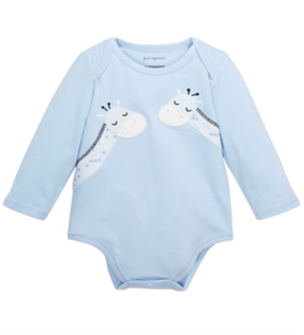 Body Girafa Infantil Menino First Impressions Azul Tamanho 3-6 Meses