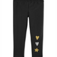 Legging CartersToddler Girl's Hearts and Star Foiled Cinza Tamanho 3T