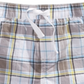 Shorts xadrez infantil First Impressions para meninos, azul, tamanho 4T