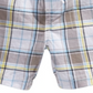 Shorts xadrez infantil First Impressions para meninos, azul, tamanho 4T