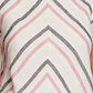 Blusa feminina listrada de linho Vince Camuto rosa tamanho pequeno