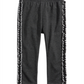 Leggings com babados laterais para meninas First Impressions, cinza, tamanho 2T