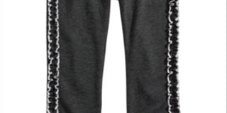 Leggings com babados laterais para meninas First Impressions, cinza, tamanho 2T
