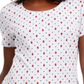 Camiseta feminina Karen Scott com estampa de gola redonda, cinza, tamanho M