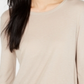 Blusa feminina Weekend Max Mara Luppolo manga comprida marrom tamanho G
