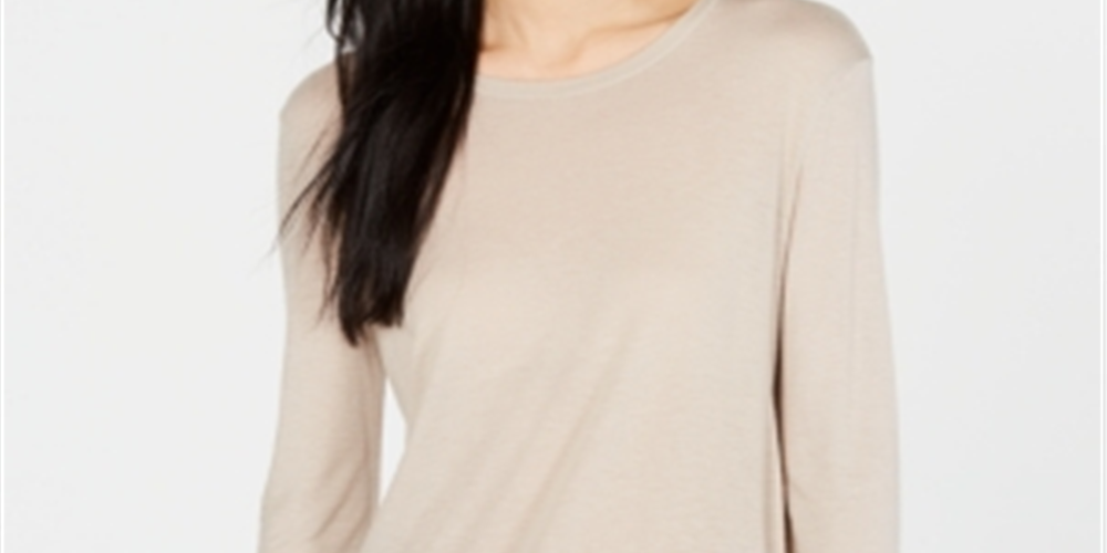Blusa feminina Weekend Max Mara Luppolo manga comprida marrom tamanho G