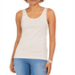 Regata feminina de algodão estilo &amp; co, marrom, tamanho M