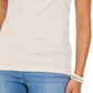 Regata feminina de algodão estilo &amp; co, marrom, tamanho M