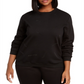 Moletom feminino Lala Anthony Trendy Plus com detalhes, preto, tamanho 1X
