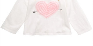 Camiseta infantil feminina First Impressions You Stole My Heart, branca, tamanho 3-6 M