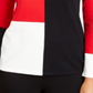 Blusa Alfani Feminina Ombro Caído Colorblock Vermelha Tamanho Pequeno G