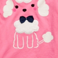 Camiseta infantil First Impressions com estampa de poodle e acabamento em lã sintética Sherpa, tamanho 3 a 6 meses