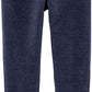 Leggings Carter's Infantil para Meninas, em Malha Elástica Essencial, Azul, Tamanho 5, T
