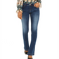 Calça jeans feminina Bootcut Tummy Control da INC International Concepts, azul, tamanho 10P