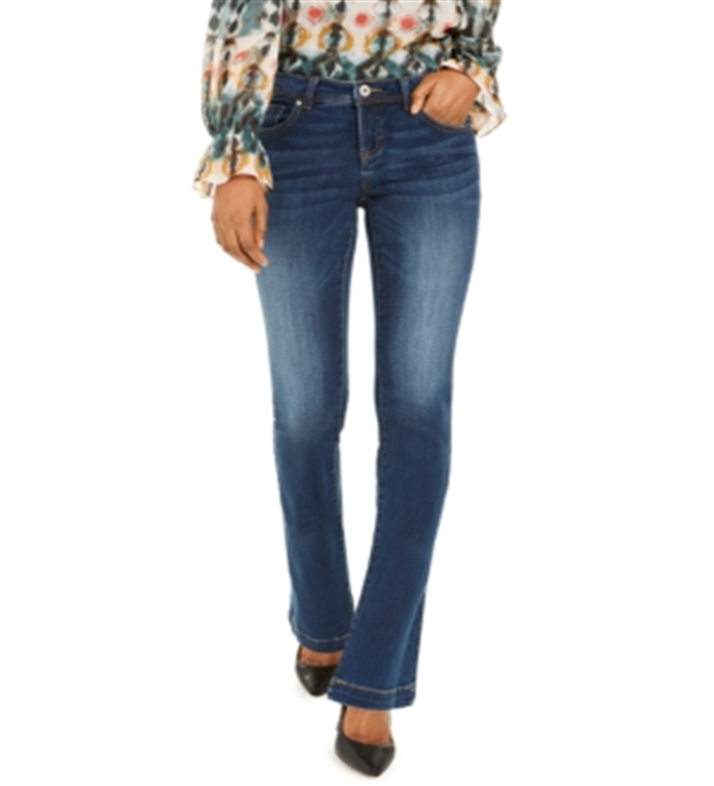 Calça jeans feminina Bootcut Tummy Control da INC International Concepts, azul, tamanho 10P