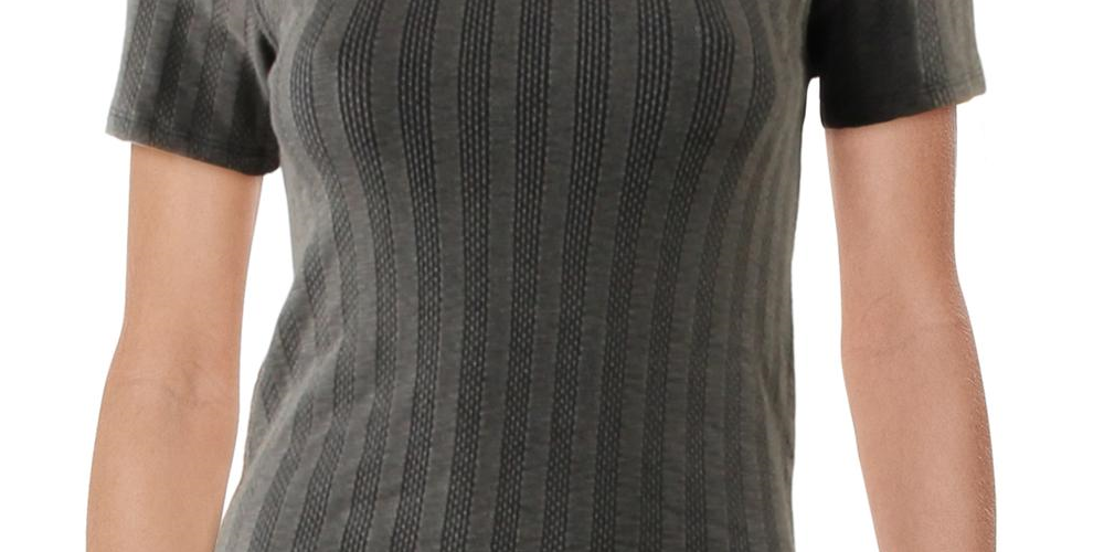 Camiseta feminina listrada Escape Knit da Free People, preta, tamanho XS