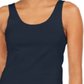 Regata feminina de algodão estilo &amp; co, azul, tamanho XS