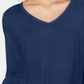 Top de chiffon feminino Style &amp; Co, azul, tamanho pequeno, L