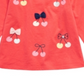 Camiseta de algodão com estampa de cerejas First Impressions Baby Girl, laranja, tamanho 18 meses