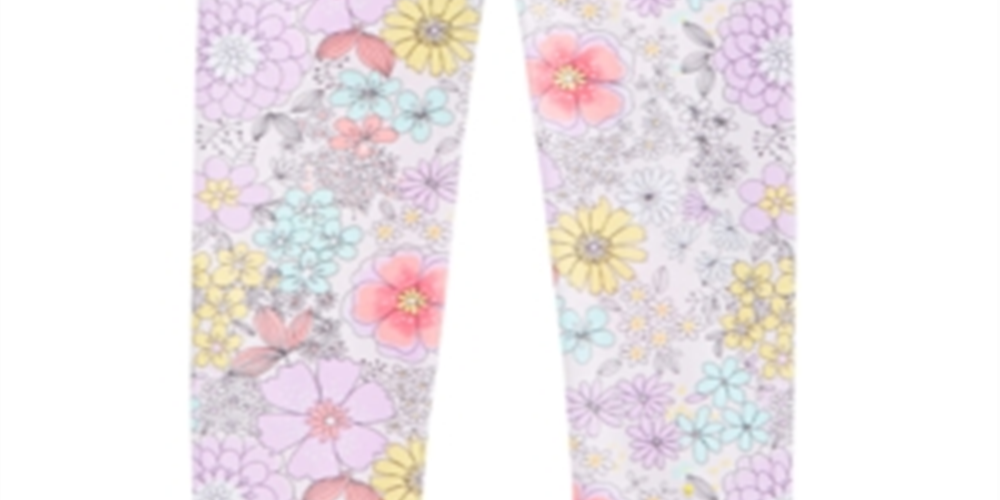 Leggings estampadas florais para bebês meninas First Impressions rosa tamanho -3-6M