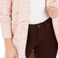 Cardigan de malha mesclado aberto feminino Style &amp; Co, rosa, tamanho XS