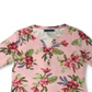 Camiseta Henley Estampada Feminina Karen Scott Rosa Tamanho GG