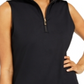Blusa feminina sem mangas com decote careca Charter Club, preta, tamanho M