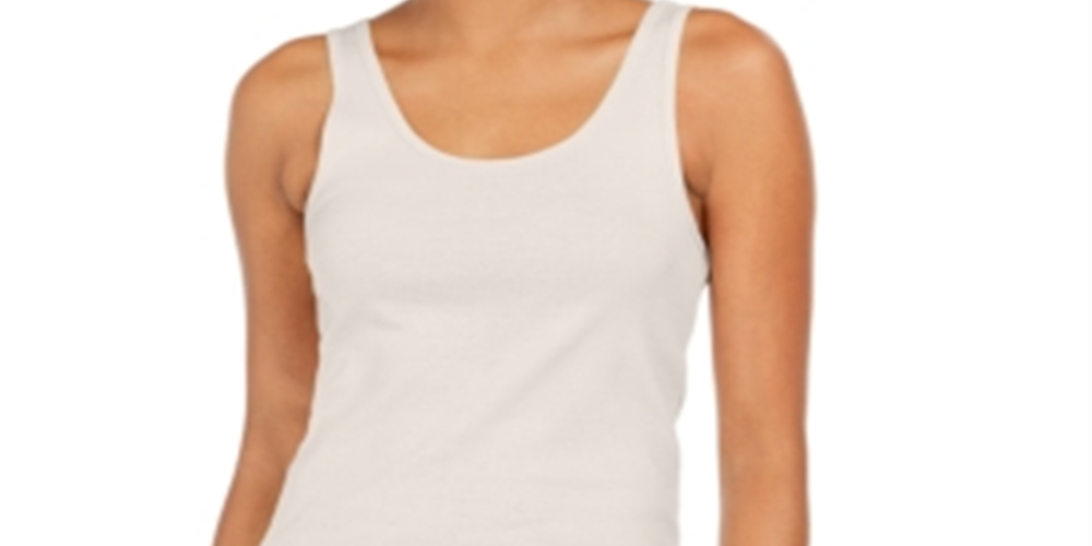 Regata feminina de algodão estilo &amp; co, marrom, tamanho XS