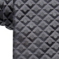 Gravata fina de seda geométrica masculina Alfani, preta, tamanho regular