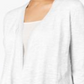Cardigan feminino Alfani de linho aberto na frente, tamanho PP, branco
