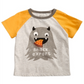 Camiseta Raglan Colorblock com Estampa Gráfica First Impressions para Bebê Menino, Cinza, Tamanho 12M