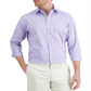Camisa social masculina Club Room Regular Fit de algodão com gola aberta e ponto fechado, roxa, tamanho M
