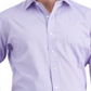 Camisa social masculina Club Room Regular Fit de algodão com gola aberta e ponto fechado, roxa, tamanho M