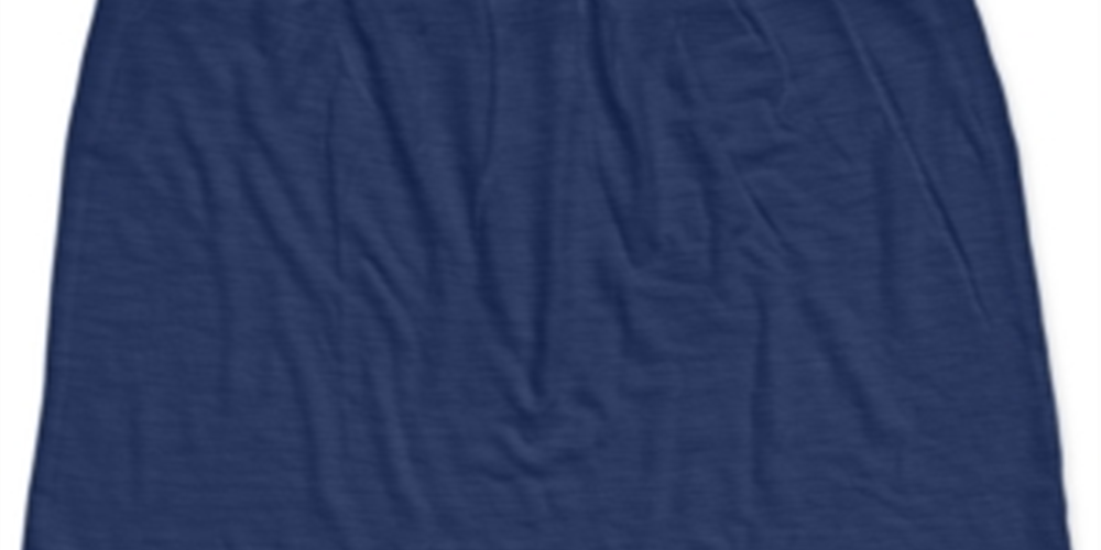 Regata feminina bordada com alças largas estilo &amp; co, azul, tamanho XXG